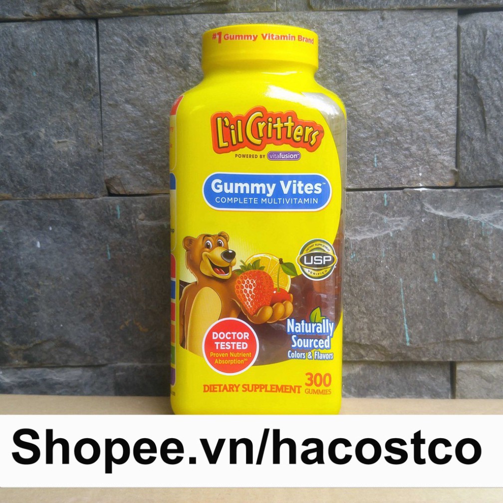 M5 BGF Kẹo Dẻo Lil Critter Gummy Vites Complete Multivitamin 300 viên 21 M5