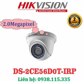 Bán sỉ camera siêu nét  💕FREE SHIP💕 Khuyến mại giảm 50% Camera HD-TVI Dome hồng ngoại 2.0 MP HIKVISION DS-2CE56D0T-IRP