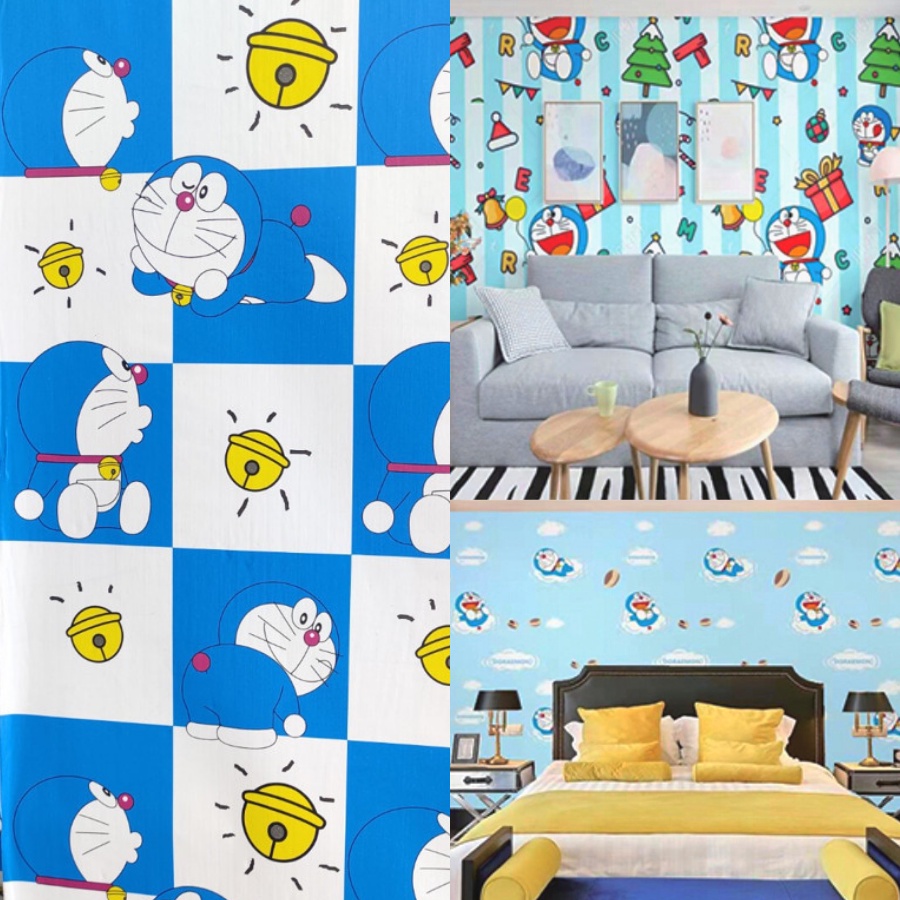 COMBO 10M DECAL dán tường Doraemon cực dễ thương