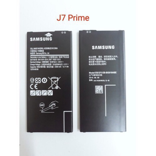 Pin thay Galaxy J7 Prime (3300mAh) - ZIN BẢO HÀNH 3 THÁNG