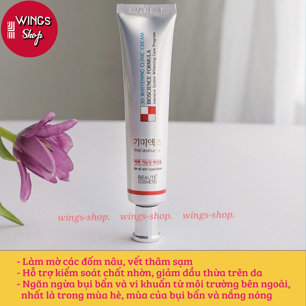 Kem Trắng Da Giảm Nám Tàn Nhang Melasma-x 3D WHITENING CLINIC CREAM