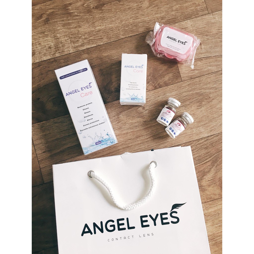 [NHẬP SRDEC130 GIẢM 20K] Contact Lens Không Cận Giãn To - Kính áp tròng giãn to (DIA 14.5) - Angel Eyes đeo 8h/ngày