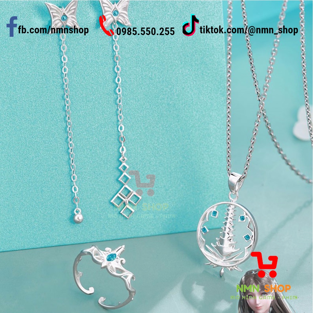 Bộ trang sức bạc Cửu Bảo Lưu Ly Tháp - Trữ Vinh Vinh - phim Đấu La Đại Lục