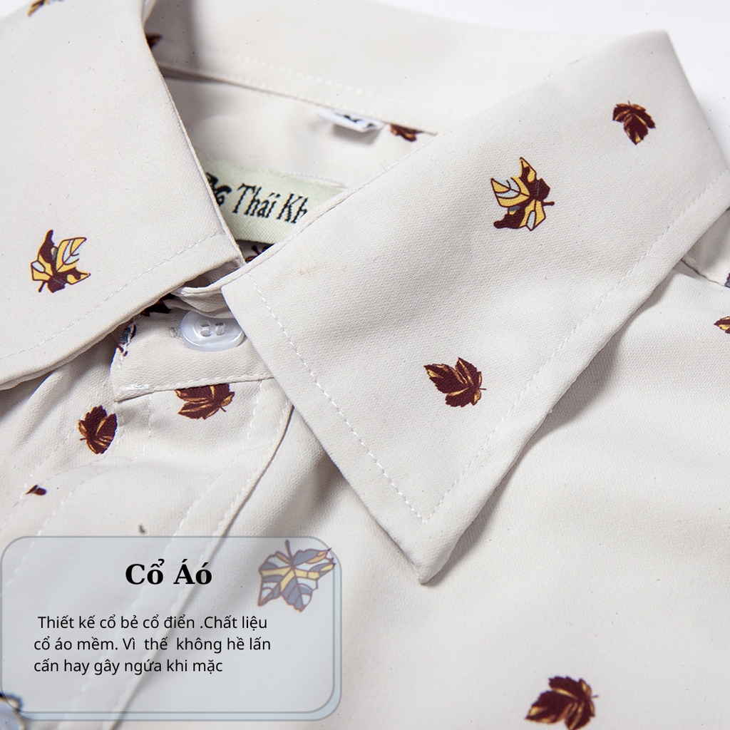 Áo sơ mi nam trung niên cao cấp THÁI KHANG vải lụa mango mềm mịn co giãn form rộng classic ALUA17