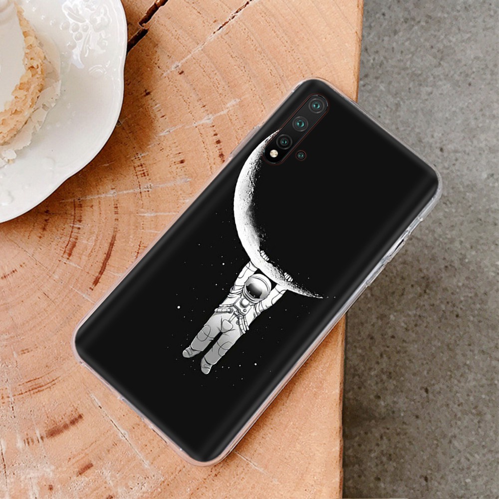 Samsung Galaxy J7 Pro J6 J8 Prime Duo Plus 2018 Transparent Case Casing VM109 Space Moon Soft Cover
