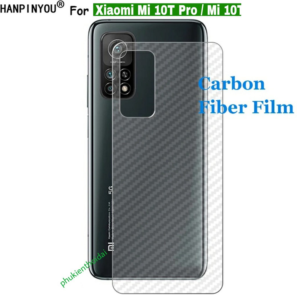 Dán lưng Carbon Xiaomi Mi 10T Pro / Mi 10T FREESHIP Từ 50k vân caro chống mồ hôi