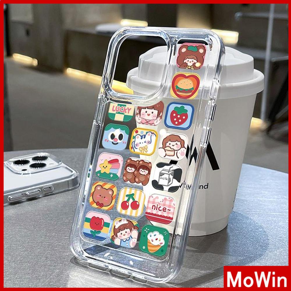 Ốp điện thoại HD acrylic trong suốt nút kim loại thích hợp cho iPhone 14 Pro Max 14 Plus 13 ProMax 12 ProMax 11 XR 7Plus