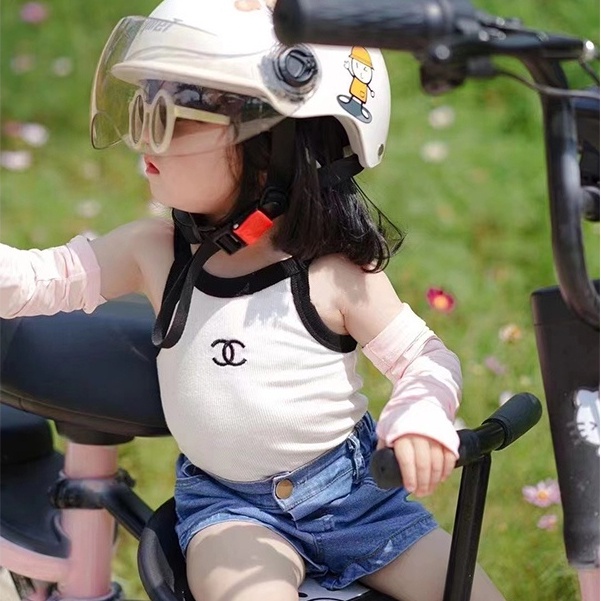 Áo Hai Dây Không Tay Chất Liệu Cotton Thời Trang Mùa Hè Dành Cho Bé Gái