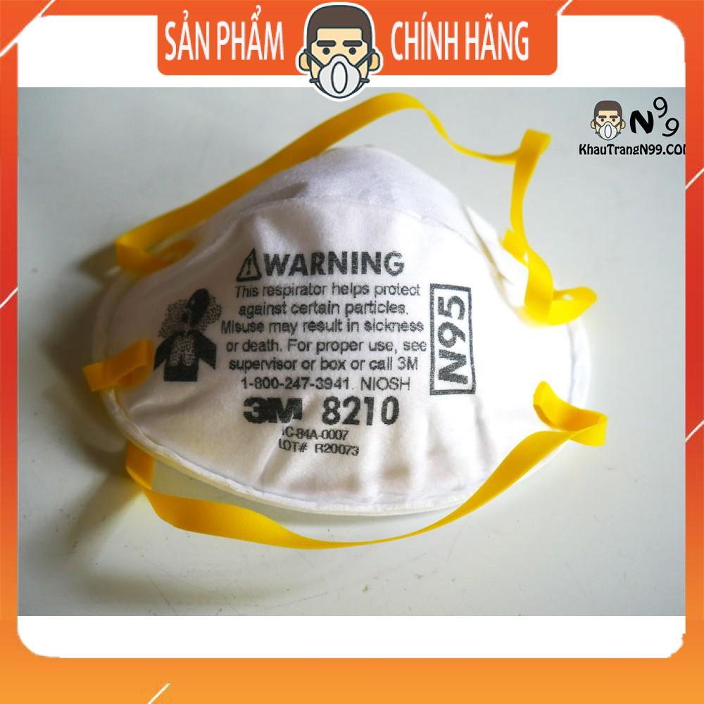 Khẩu trang 3M 8210 N95 xuất xứ Singapore lọc bụi min pm2.5 95%