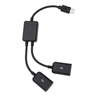 Adapter Micro Usb Sang 2 Cổng Usb 2.0 Otg Cho Samsung Note Galaxy Lg Sony Htc