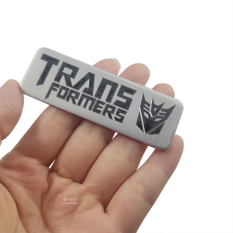 1 x Nhãn Dán Trang Trí Xe Hơi Bằng Nhôm In Chữ Autobot TRANSFORMER