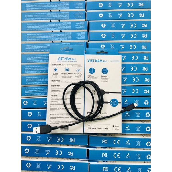 Cáp iphone hàng made in Việt Nam tiêu chuẩn xuất khẩu dây mền và đẹp