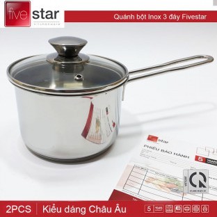 Nồi quánh nấu bột 3 đáy Inox 430 Fivestar