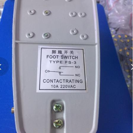 Bàn đạp công tắc foot switch FS-2/ FS-3 10A-220VAC bằng  nhôm