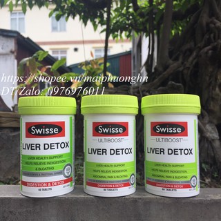 [60v] VIÊN UỐNG THẢI ĐỘC GAN SWISSE LIVER DETOX 60 viên (Úc)