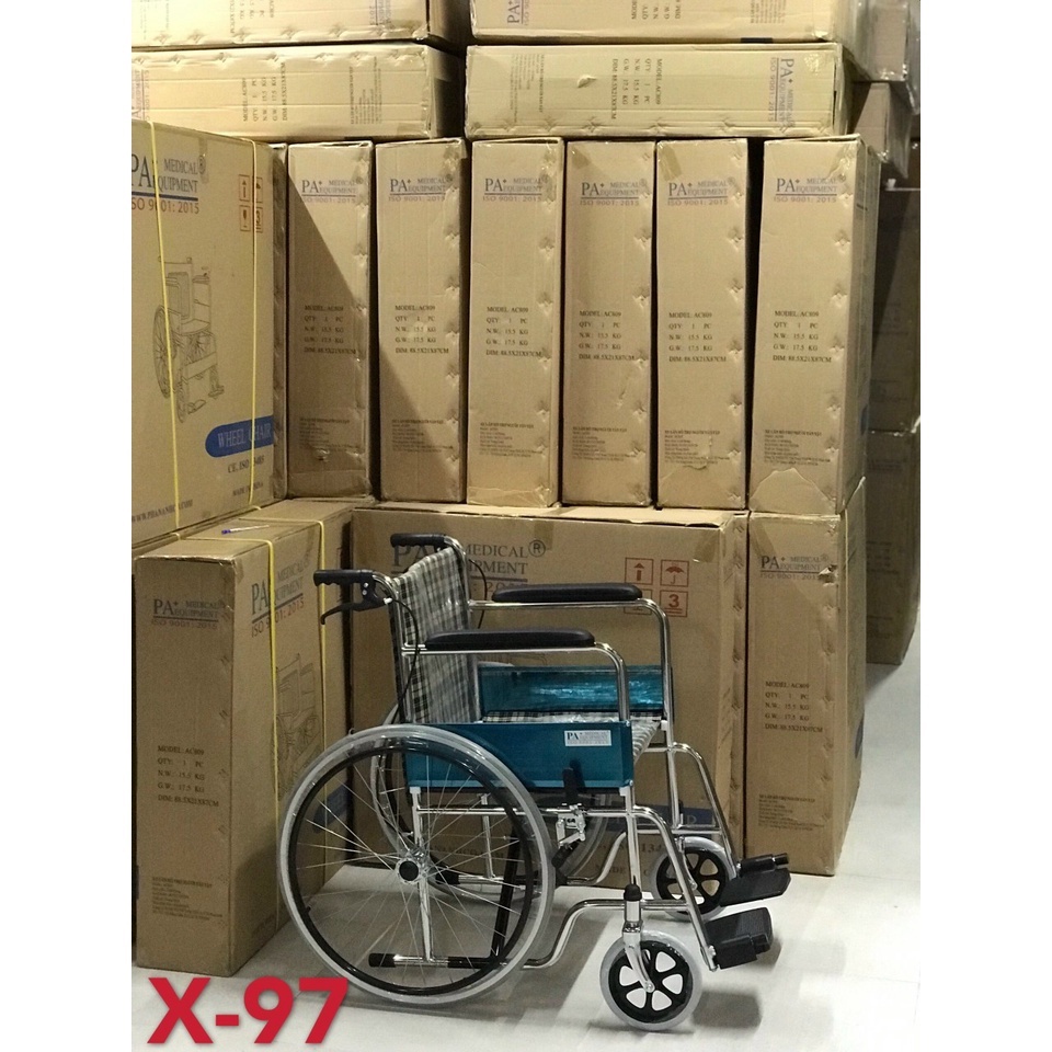 [giá rẻ mọi nhà] Xe lăn caro có thắng Lucass/PA