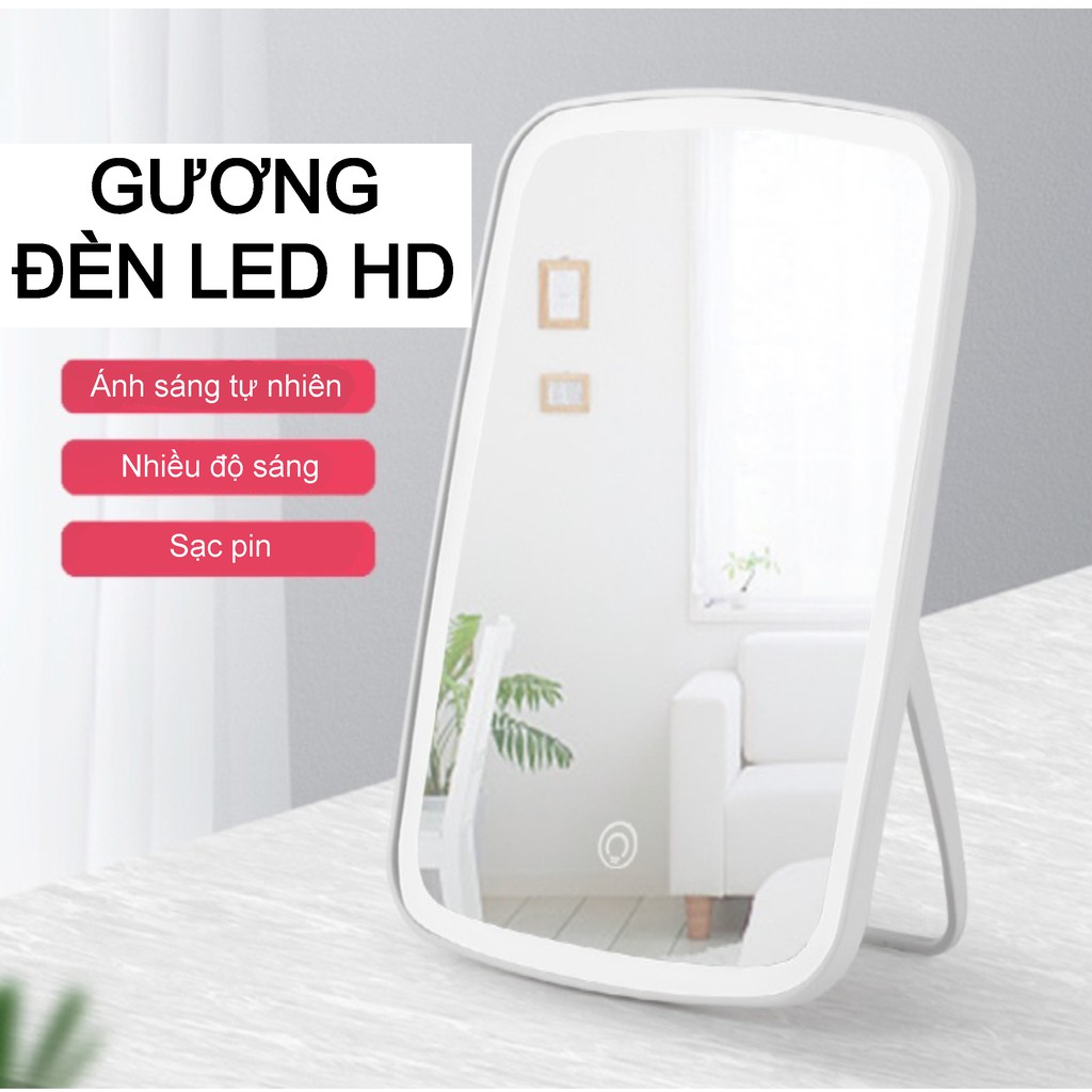 Gương Đèn Led HDTO HƠNCảm Ứng Chống Chói ,3 Chế Độ Sáng Led,[MẪU MỚI TO HƠN,RỘNG HƠN],Bảo Hành 6 Tháng