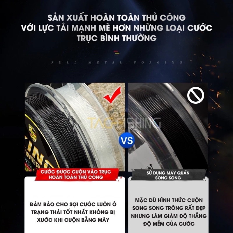 Cước Trục - Cước Thẻo Săn Hàng Guide KING POWER 100M - Chính Hãng