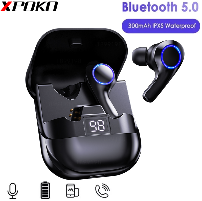 Tai Nghe Bluetooth Không Dây 9d Chống Nước Kèm Mic Cho Android