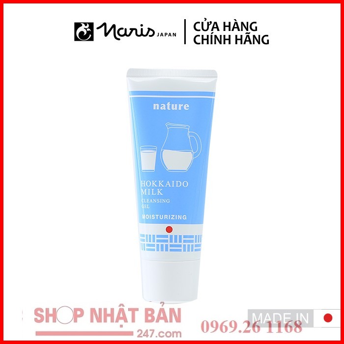 [Chính hãng] Gel Rửa Mặt Naris Cosmetic Nature Dưỡng Ẩm Chiết Xuất Sữa Hokkaido 100g