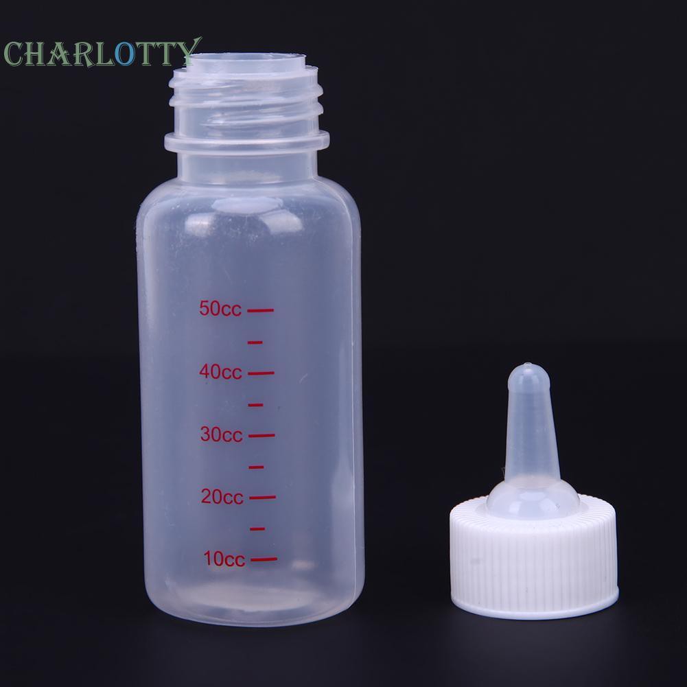 Bình sữa 50ml cho mèo con/ cún con chất liệu silicone