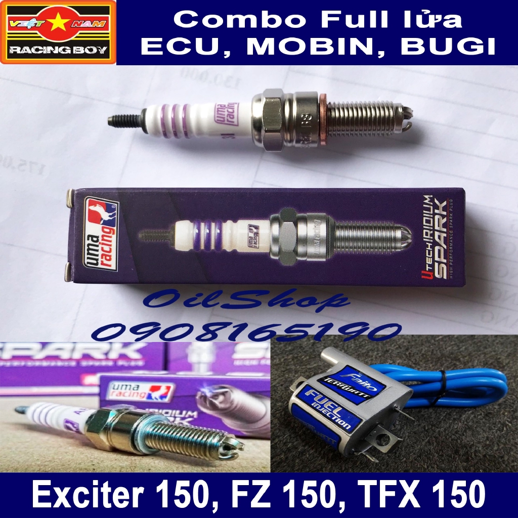 Combo Full Lửa Cho Exciter 150, Mx King, FZ 150 2016 - ECU UMA M5 , MOBIN, BUGI