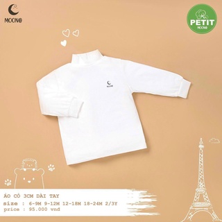 Áo cổ 3 phân Moon chất vải petit cho bé