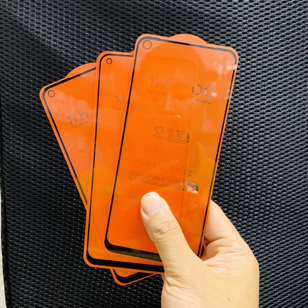 Kính cường lực 21D realme 8/ 8 pro/ Realme C17/ 7i/ 7 pro/ oppo A74 4G full màn hình cao cấp