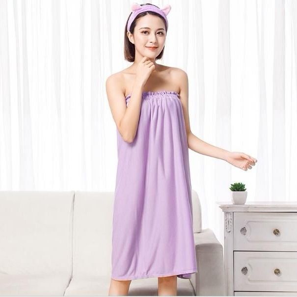 Beauty Salina Áo Choàng Tắm Dạng Váy Quấn Ngực Mỏng Nhẹ Thấm Hút Mồ Hôi Tốt Cho Sức Khỏe Làm Đẹp Khách Sạn yukata Xông Hơi de / *#
