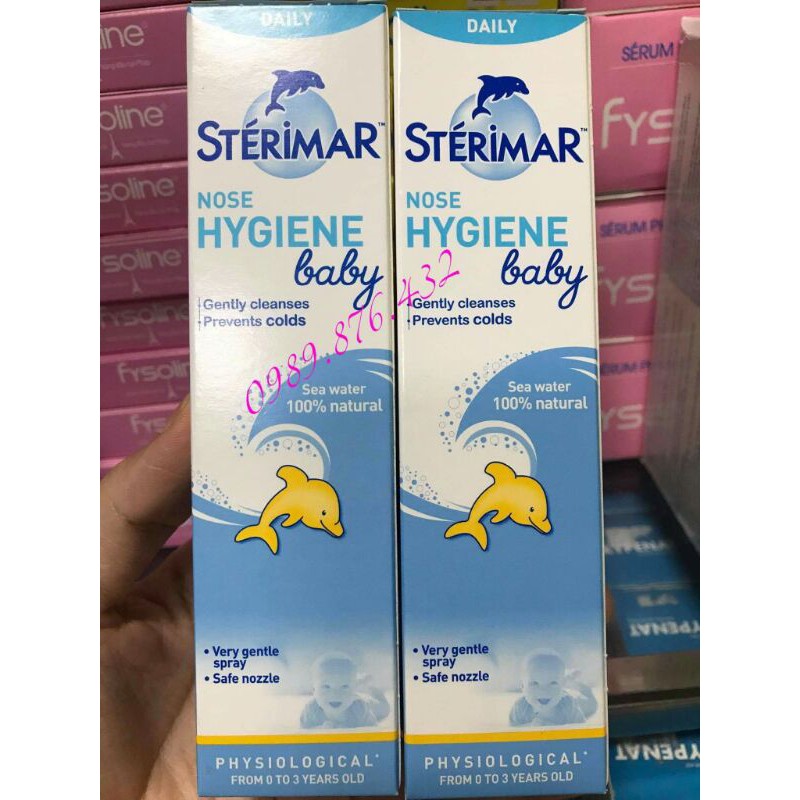 Xịt mũi cá heo Sterimar cho bé (chính hãng)