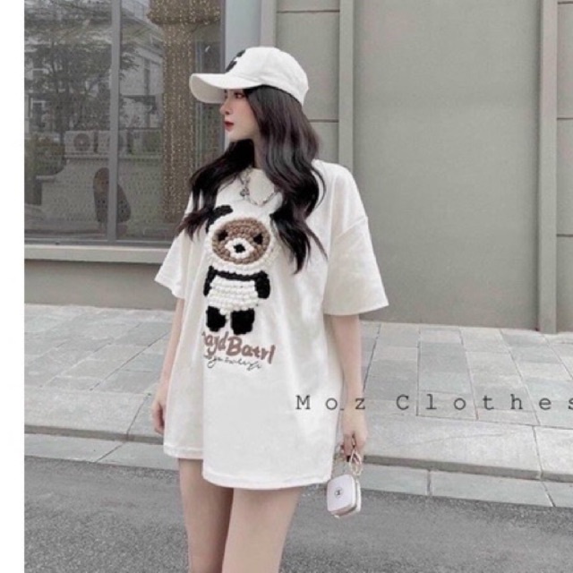 Áo phông suông gấu 3D hot hit Qc chất đẹp l1 hv