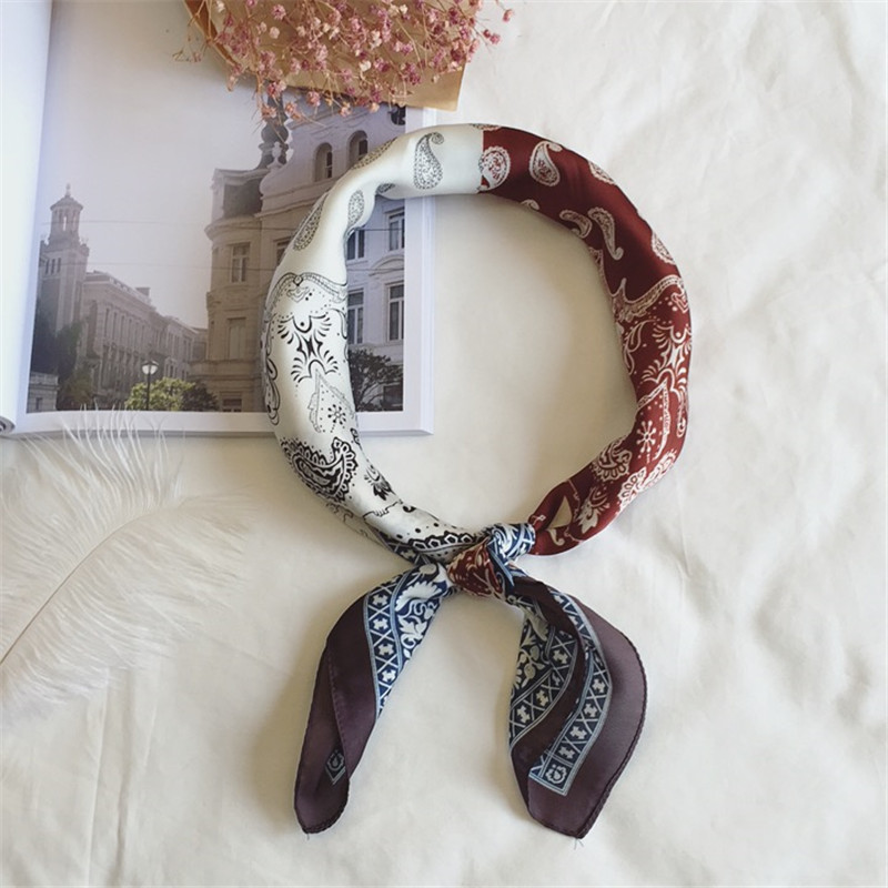 Khăn choàng vuông phong cách Hàn Quốc thời trang 70cm dành cho nữ Wj1026