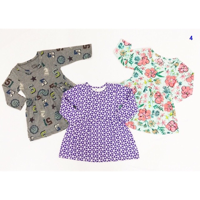 Set bé gái váy áo cotton