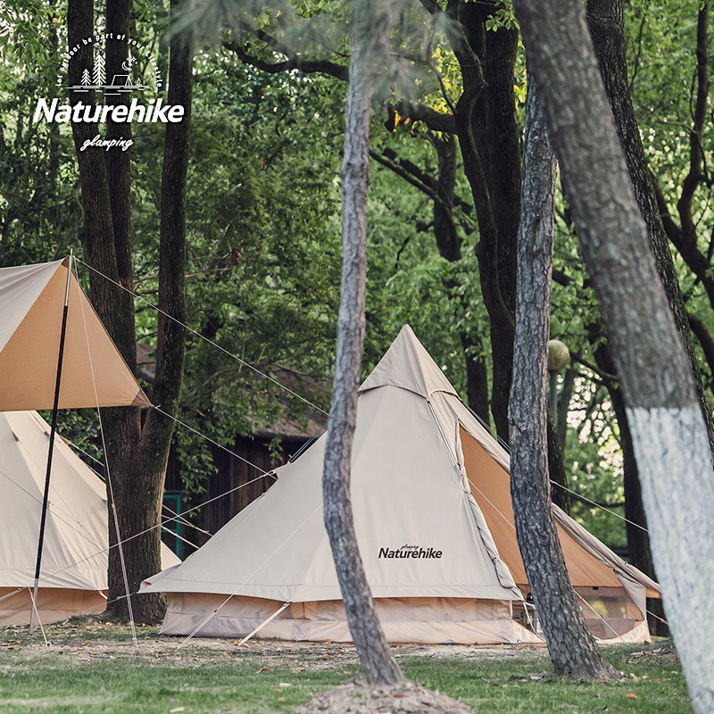 Lều cot81ton Glamping NatureHike Brighten 6.4 NH20ZP004 dành cho 3-4 người