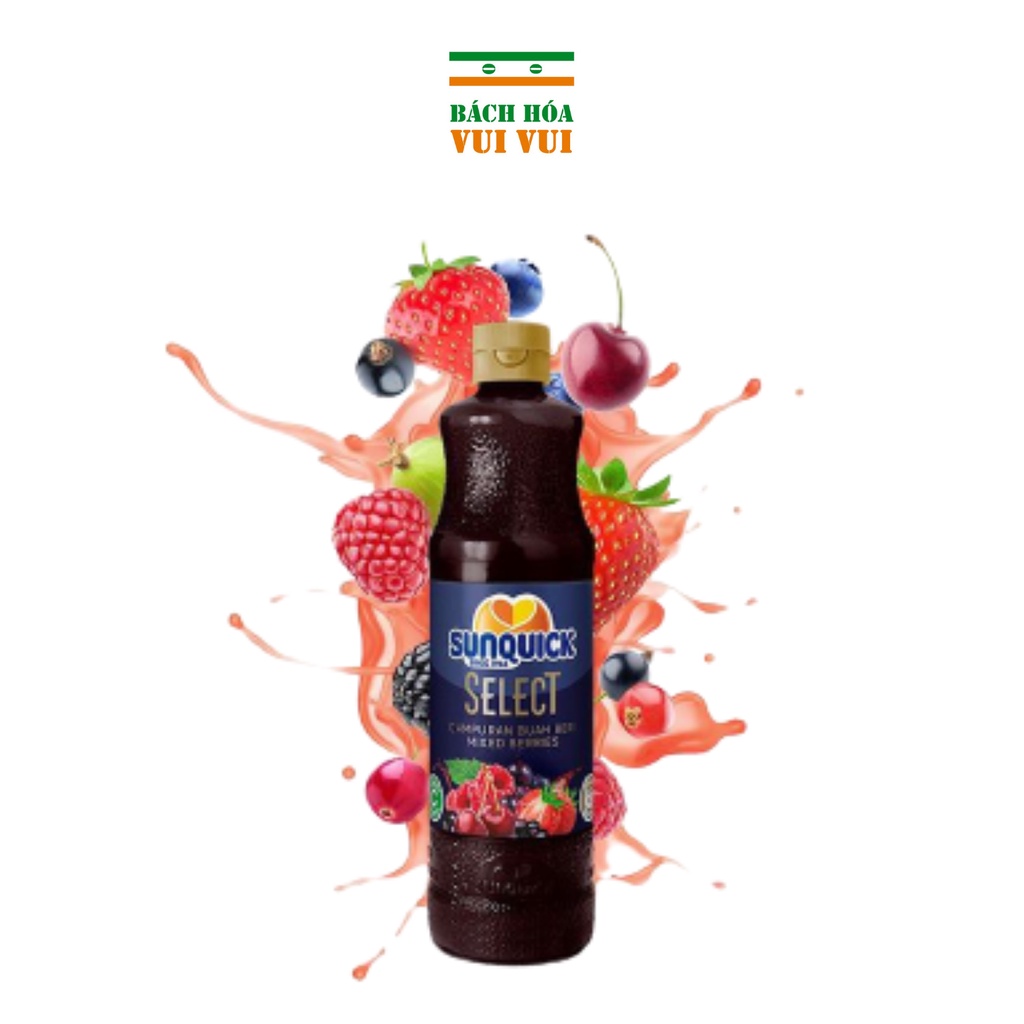 Nước ép trái cây berry tổng hợp các loại dâu sunquick mixed berries drink - ảnh sản phẩm 2
