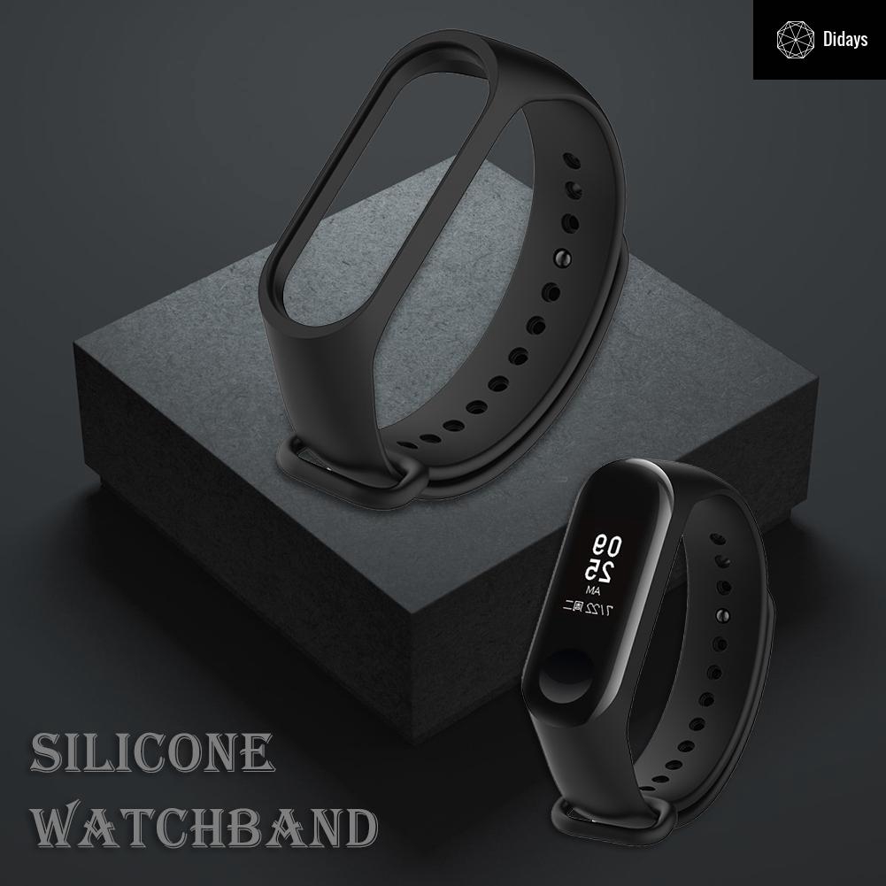 Dây Đeo Bằng Silicone Cho Đồng Hồ Thông Minh Xiaomi Miband 3 4 H1