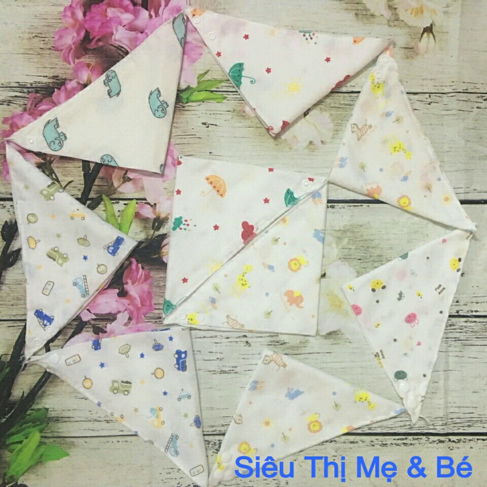 Sỉ - Combo 10 yếm xô cúc bấm cho bé