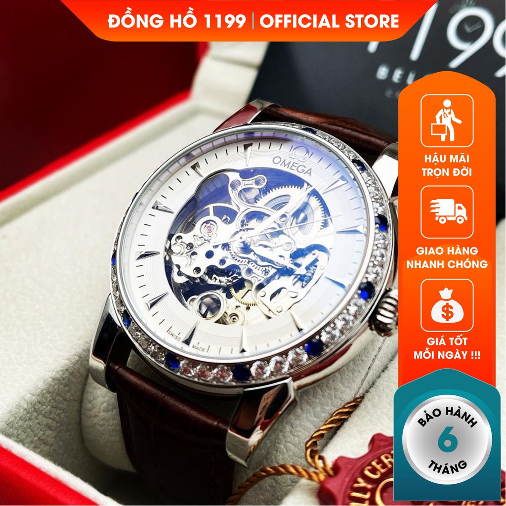 [QUÀ TẶNG] Đồng hồ cơ - Đồng Hồ Dây Da Nam Bling Sang Trọng Lịch Lãm Bản Cập Nhật Mới Nhất 43518.DS - 1199 Watches | BigBuy360 - bigbuy360.vn