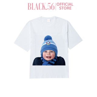 Áo thun nữ Acme de la vie MUFFLER WHITE , áo thun form rộng tay lỡ unisex oversize , BLACK56 M62