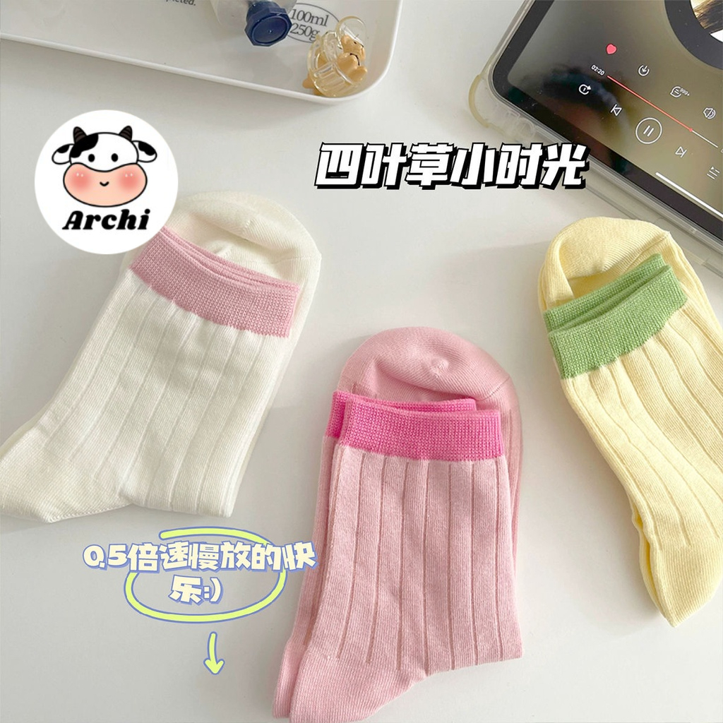 Tất gân chất dày nhiều màu sắc COCO