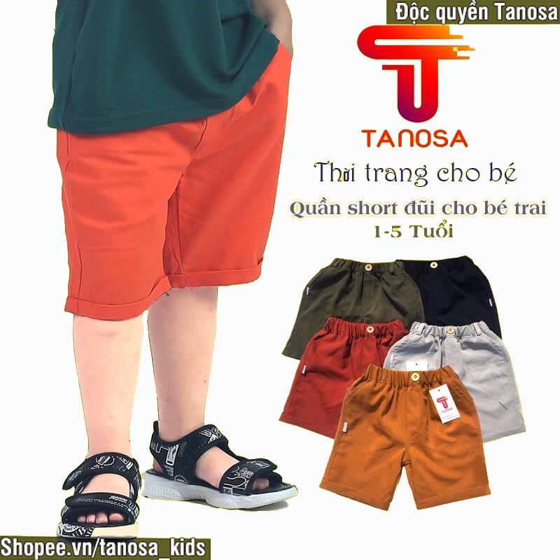 Quần short cho bé trai, quần đùi cho bé Phong cách Hàn Quốc Tanosa kids 2021