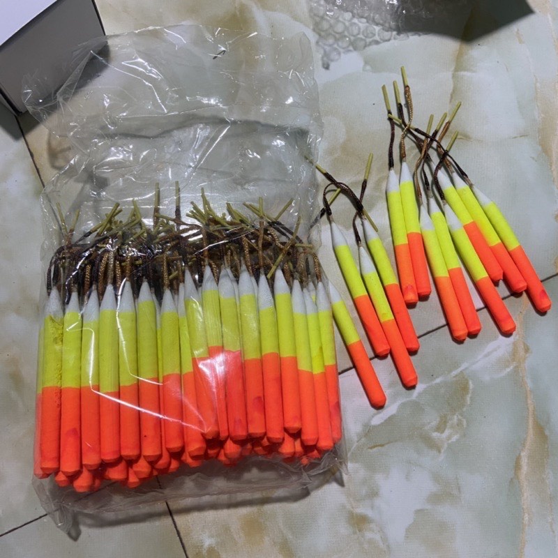 Combo 5 Phao Bút Khúc Vàng Đỏ Trắng - Phao Câu Cá