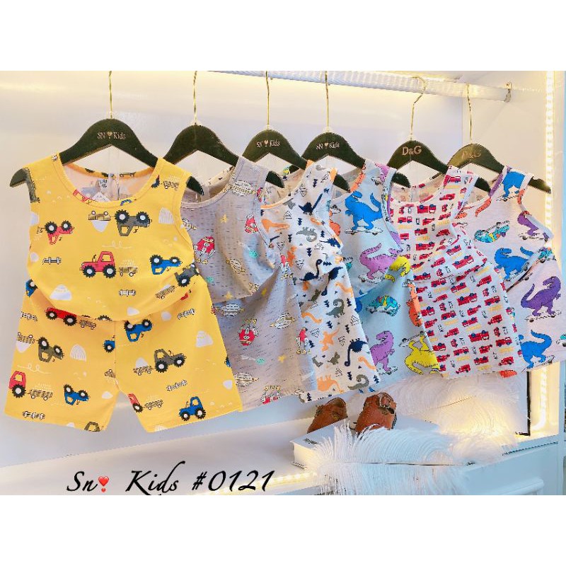 Bộ ba lỗ cotton cho bé