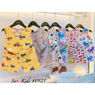 Bộ ba lỗ cotton cho bé