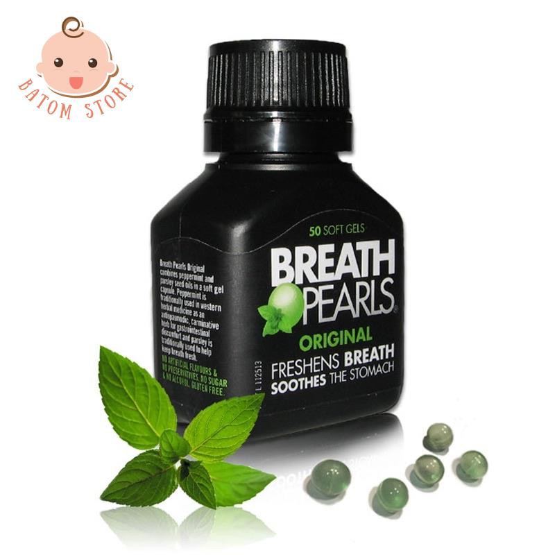 Breath Pearls Úc 50 Viên – Viên uống thơm miệng