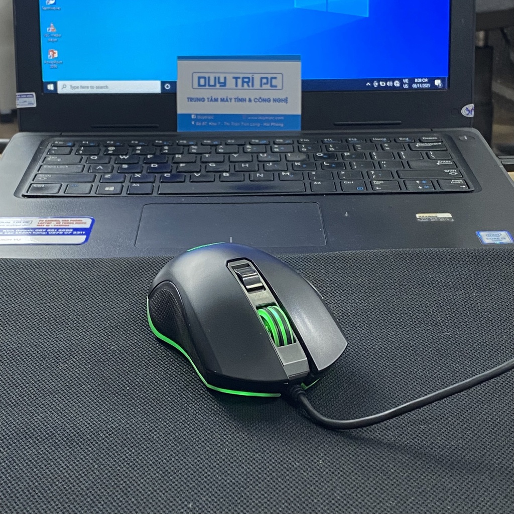 Chuột gaming màu đen Dareu EM905 4000DPI, Led RGB