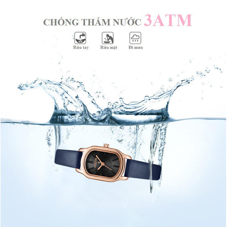 Đồng Hồ Nữ JA-1112Julius Hàn Quốc dây da