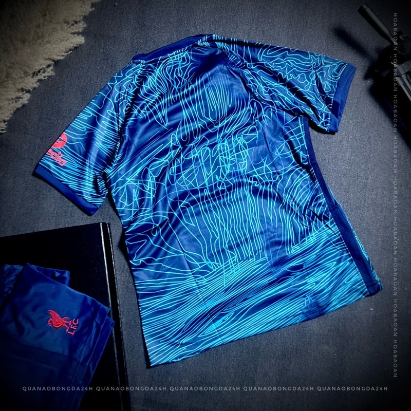 Bộ quần áo đá banh CLB Liverpool màu xanh than mùa 22-23 hàng cao cấp