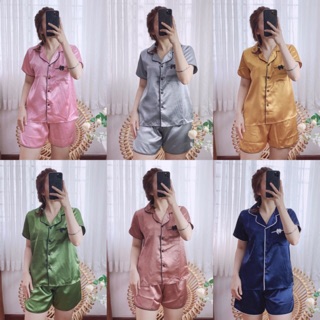 Đồ bộ pijama lụa nơ đùi