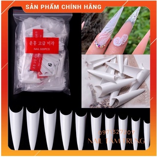 Móng nối tip phom dài chuẩn nhọn 500 móng loại xịn